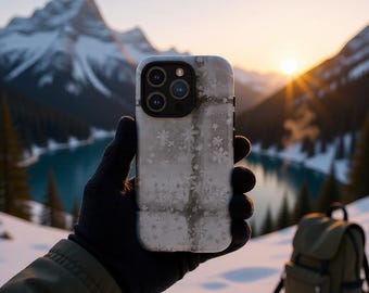Frozen Window Snowflake Frost Art Christmas Holiday Phone Case Gift Cover iPhone 17 16 15 14 13 12 Pro Max Samsung S26 S25 S24 S23 S22 S21