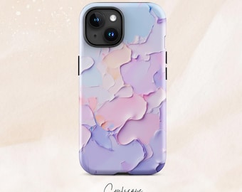 PASTEL HAZE Periwinkle Cloud Acryl Paint Phone Case Cover iPhone 17 16 15 14 13 12 Pro Max Samsung Galaxy S26 S25 S24 S23 S22 S21 Plus Ultra
