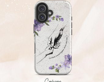 MOM Lavender hands bloom Gift mothersday Phone Case Cover iPhone 17 16 15 14 13 12 Pro Max Samsung Galaxy S26 S25 S24 S23 S22 S21 Plus Ultra