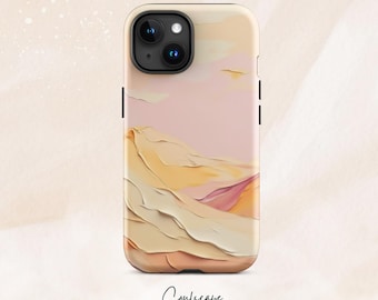 PASTEL HAZE Golden Desert Acrylic Paint Phone Case Cover iPhone 17 16 15 14 13 12 Pro Max Samsung Galaxy S26 S25 S24 S23 S22 S21 Plus Ultra