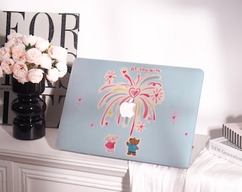 Adorable Firework New Macbook Case,Hard Laptop Case for Macbook Air 15/13 Pro 13/14/15/16 2020 2021 M2 2022 2023 Macbook Cover Gift for her