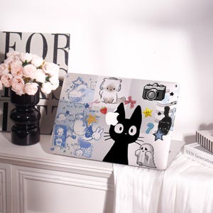 Cute Cartoon Collage MacBook Hard Protective Case Personalized Name For Air 11/13/15,Pro 13/14/15/16,Ret 13,M3 Laptop Sleeve Cover 2023 2022