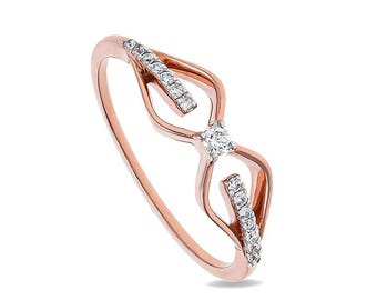 Infinity Shape Diamond Ring
