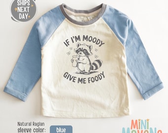 Moody Raccoon Toddler Shirt - Funny Kids Crewneck