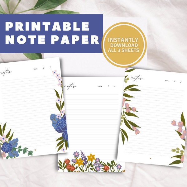 fancy writing paper printable Floral Stationary l Printable Stationary l Printable Writing Paper l Printable Letter Paper l A4 l Letter l Lined Paper l Blank Stationary