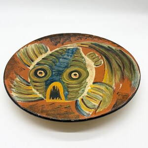 Large fish wall plate – Puigdemont, Catalonia, 1960s
