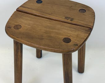 Tabouret en bois — Pierre Gautier-Delaye, France, 1960s
