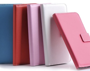 Funda de cuero con tapa para iPhone 16e, billetera para iPhone 17 Pro Max, funda tipo libro para iPhone 15, 14 y 13 Pro, tarjetero delgado a prueba de golpes