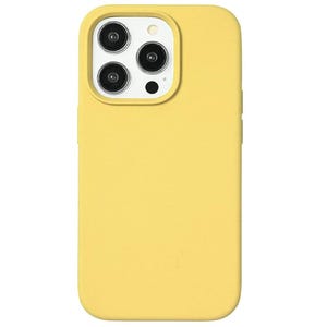 Funda de silicona para iPhone 17, iPhone 16 Pro, 15, 11, color liso, antigolpes, rosa liso, verde salvia, personalizada. Yellow