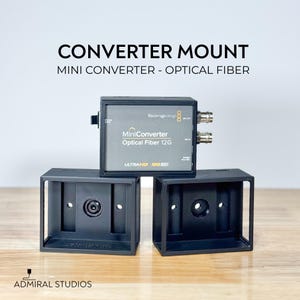 Mount for Blackmagic Design Converter - Optical Fiber 12G