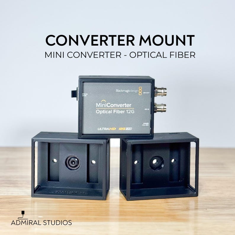 Mount for Blackmagic Design Converter - Optical Fiber 12G image 1