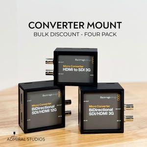 Mount for Blackmagic Design Micro Converters - SDI/HDMI 3G and 12G