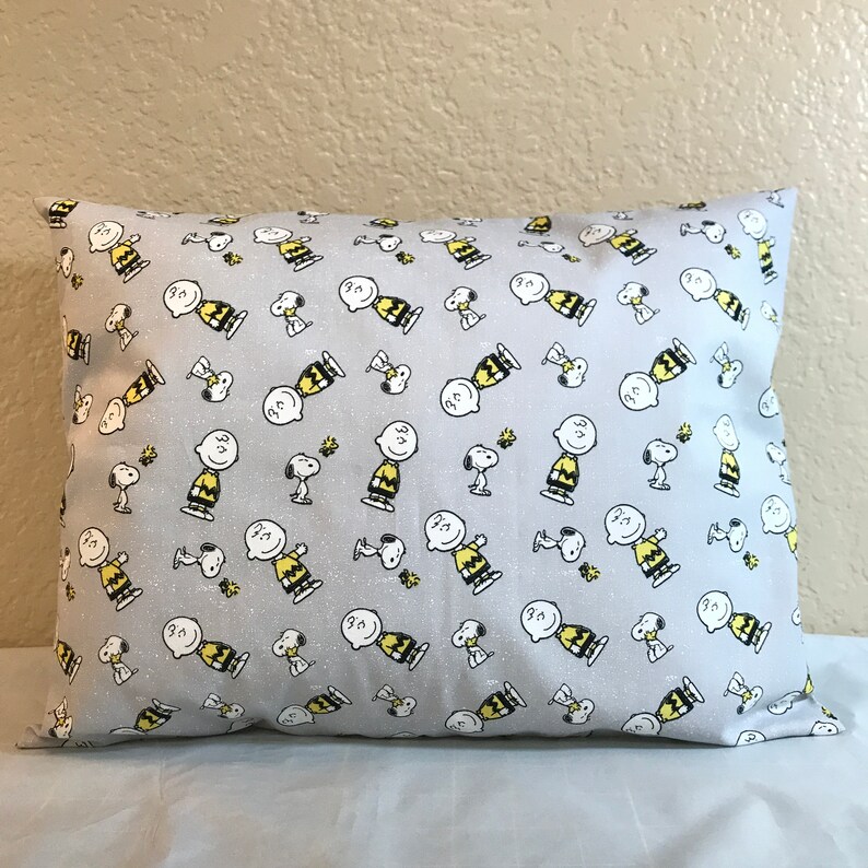 Snoopy Travel Pillowcase 12 X 16 Pillow Cover Etsy
