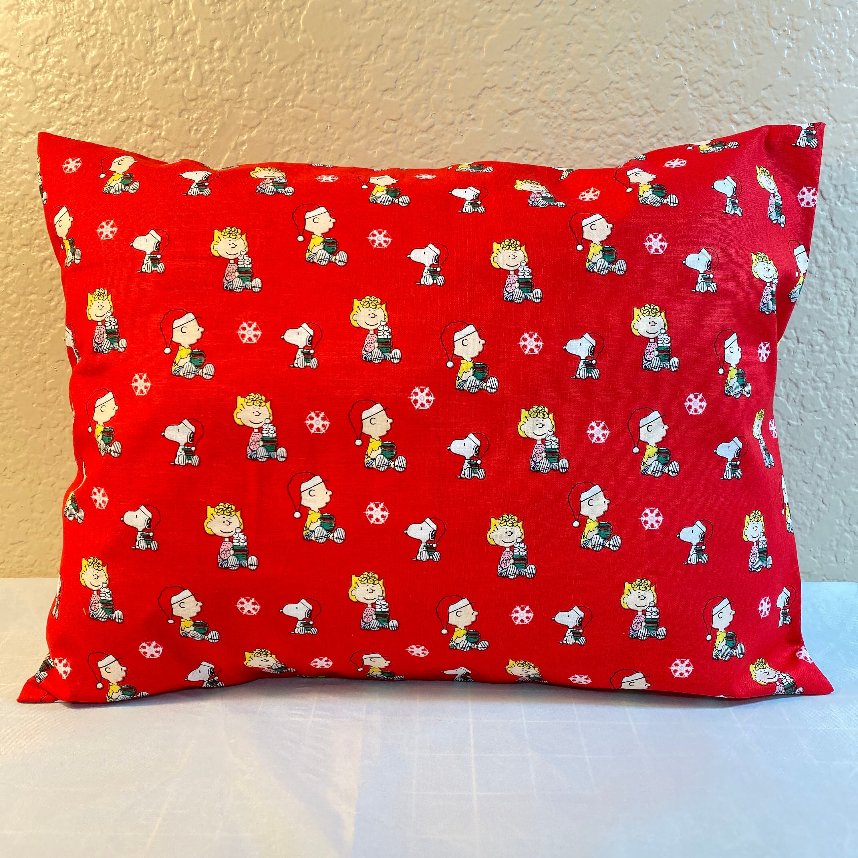 PEANUTS Christmas Travel Pillowcase / 12 X 16 Etsy
