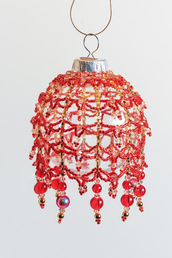 215. Beaded Ornament Cover Etsy