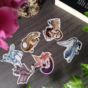 Adesivi cacciatore di mostri: Kushala Daora, Misutzune, Kirin, Barioth, Tobi kadachi, Rathalos