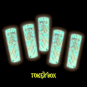Glow! Vortex Twisted Glass Filter Tip Mouthpiece 10mm, Hand Blown Cooling Rolling Paper Filter, Glow in the Dark! (Single or 3 Pack)