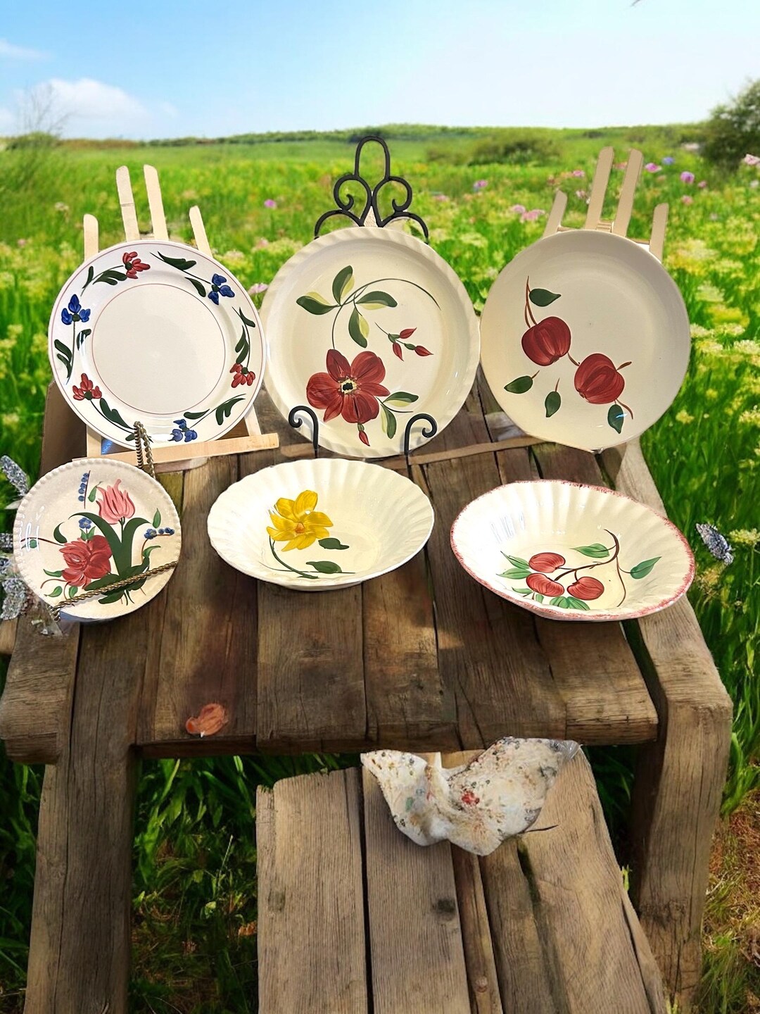 Blue Ridge Pottery Plates and Bowls Selection READ - Etsy