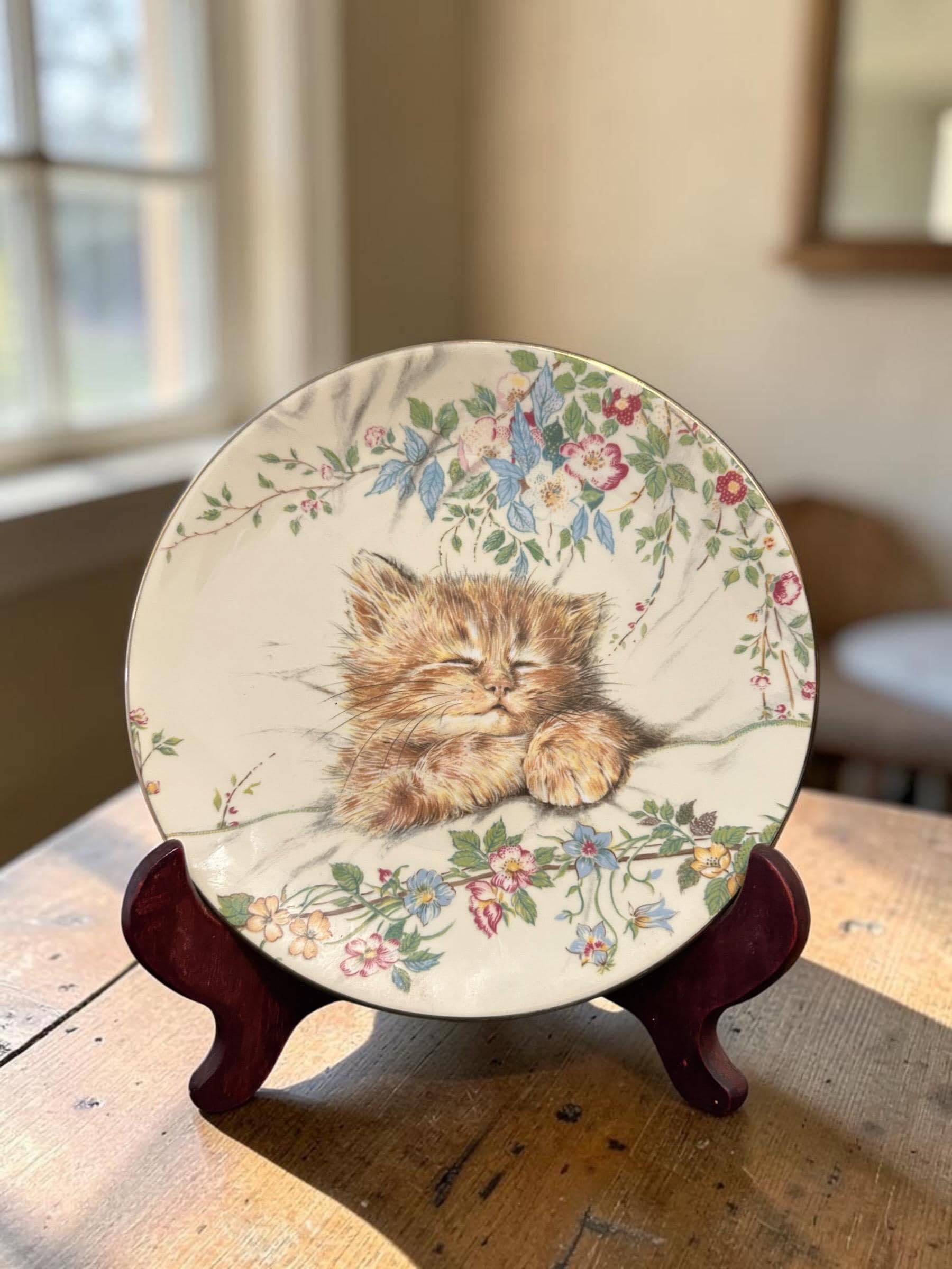 Royal Worcester Cat Plate - Etsy