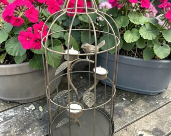 Charming Caged Bird Votive Lantern