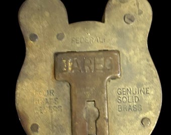 Jared Old English Solid Brass padlock No key