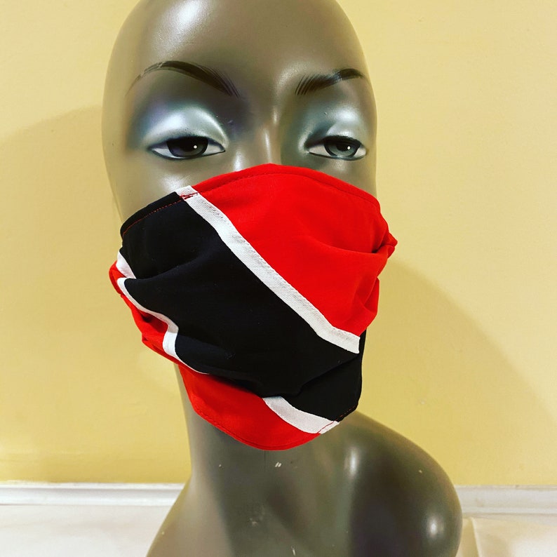 Trinidad and Tobago Face mask. 3 Cotton Layers. Breathable Etsy