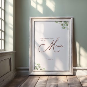 I Have Called You by Name Scripture Wall Art, You Are Mine Print, Christian Bible Verse Poster, Minimalist Faith Decor, Isaiah 43:1