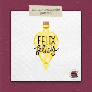 Zaubertrank Nadelspitzen Muster, Digitales Flüssiges Glück Nadelspitzen Muster, Zaubertränke Klasse, Stichtabelle PDF, 18 Mesh Canvas, HP Potion