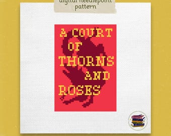 A Court of Thorns and Roses Needlepoint Pattern - Beginner PDF Chart