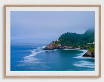Heceta Head Lighthouse Print: Oregon Coast Landscape Photography Wall Art