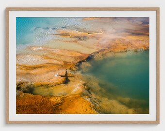 Yellowstone Wyoming Landscape National Park Print, Scenic Photographic Wall Art, Paper Framable Living Room Decor