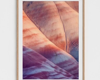 Painted Hills Oregon Print: John Day Fossil Beds Landscape Photography Wall Art