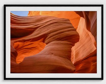 Antelope Canyon Art Print: Arizona Abstract Landscape Photography Wall Art
