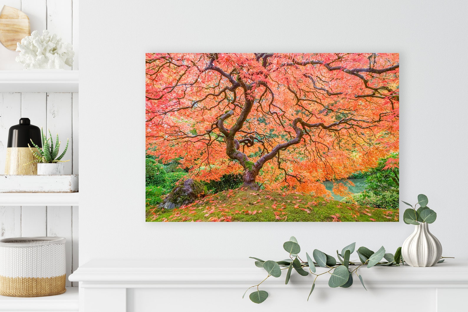 Japanese Maple Tree Art Print Wall Decor Portland Oregon Etsy