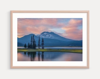 Central Oregon Photography Prints, Sparks Lake, Bend, Mountain, Wall Decor, Art Print, Large Print, Landscapes, Metal Prints, Canvas Art