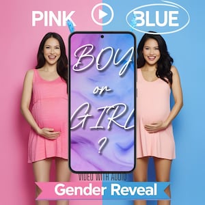 It&#39;s a BOY Video Pregnancy Announcement , Digital Baby Announcement , Video Gender ReveaL , Instant download , gender reveal ideas