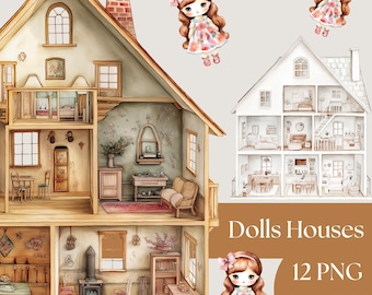 Lovely Vintage Enchanted Dolls' House Book and Victorian