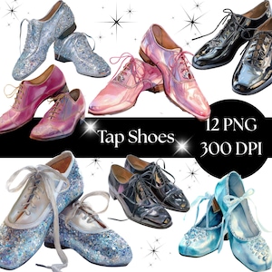 Imágenes prediseñadas de bailarín de claqué, arte digital de claqué, archivos SVG y PNG, materiales para manualidades, decoración de baile para eventos, zapatos de claqué, gráficos de zapatos de claqué
