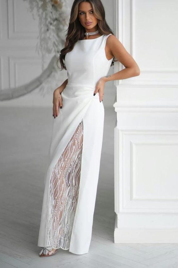 sachin and babi light blue dress Women's White Maxi Dresses main image 1
