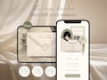 Save the Date Website Template | Sage & Ivory Digital Invitation with RSVP | Instant Download product logo