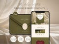 Olive Green Wedding Website Template Canva | Digital Wedding Invitation with RSVP | Instant Download product logo