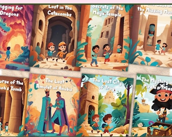 Kids Archeology Ebook Bundle: Editable Designs (Digital Download)