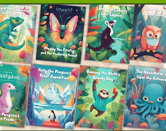 Animal Children Storybook Children&#39;s Book Templates | Editable Digital Downloads | Storybook Design | Kids eBook Template Bundle