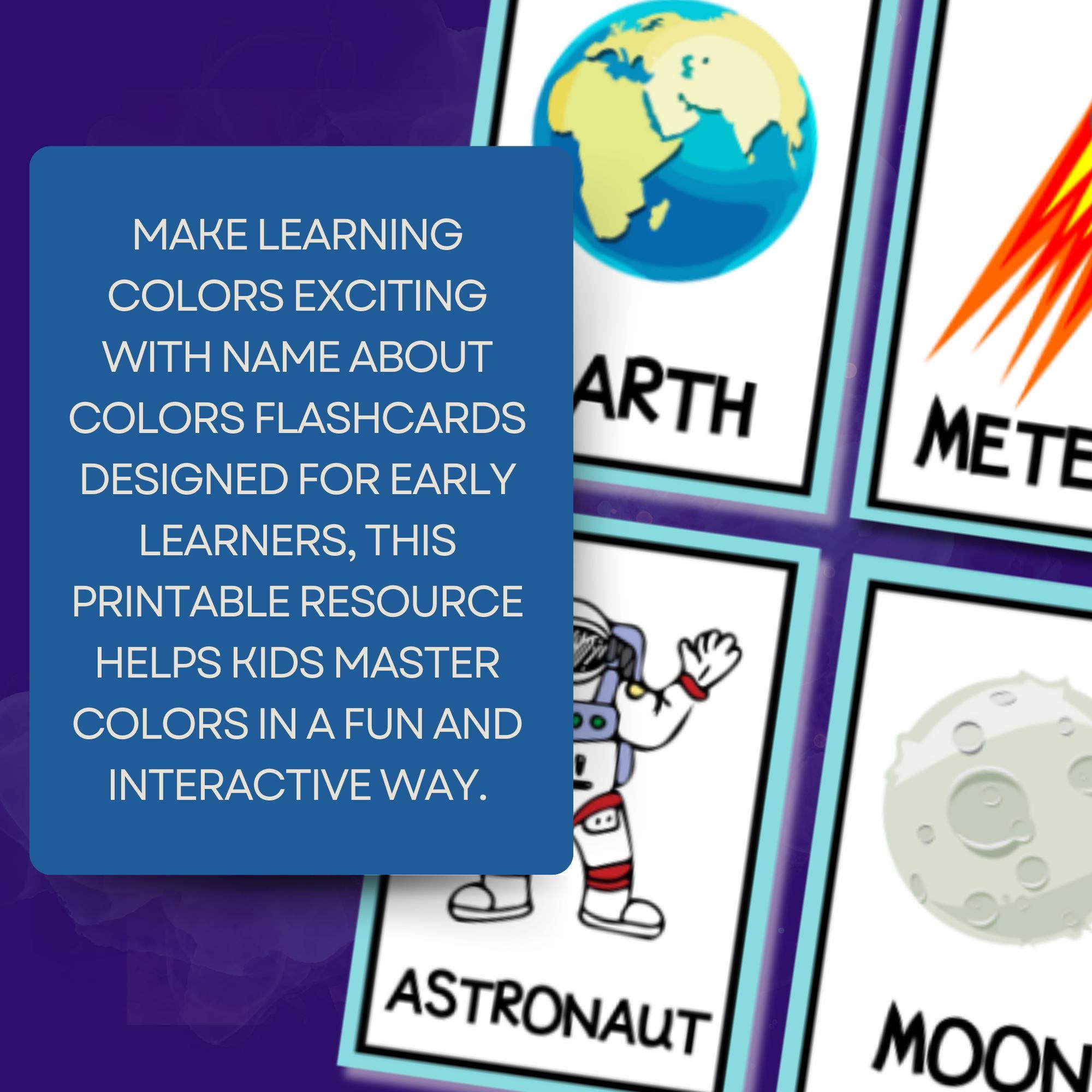Solar System Flashcards Printable Space Learning Cards for Kids Fun ...