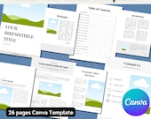Editable Book Template: Canva eBook, Workbook & Guide (Digital Download)
