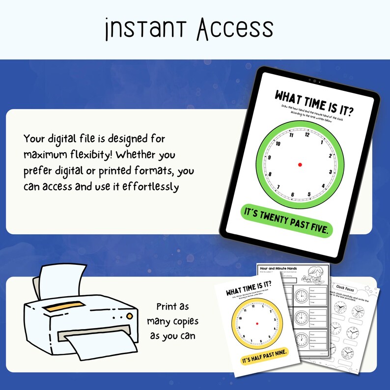 Telling Time Worksheets Fun Clock Activity Book for Kids Printable ...