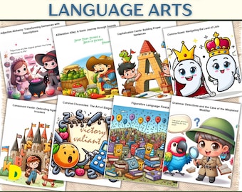 Language Arts Stories | Digital printable | Toddler book | kids stories, Fun reading for kids, Fun stories, Toddler readings, Short stories