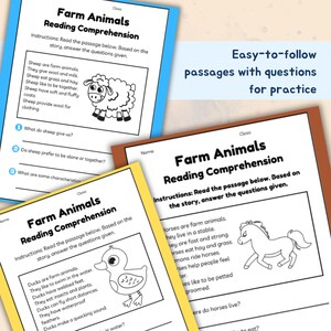 Reading Comprehension Worksheets Fun Stories Engaging Questions for Kids