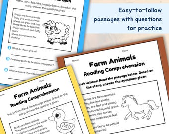 Reading Comprehension Worksheets Fun Stories Engaging Questions for Kids