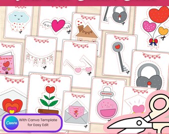 Valentine's Scissor Skills: Cutting Practice Activity (PDF)
